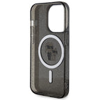 Karl Lagerfeld MagSafe dėklas iPhone 15 Pro – juodas