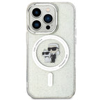 Karl Lagerfeld MagSafe dėklas iPhone 15 Pro – skaidrus