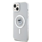 Karl Lagerfeld MagSafe dėklas iPhone 15 Plus – skaidrus