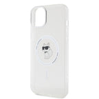 Karl Lagerfeld MagSafe dėklas iPhone 15 Plus – skaidrus