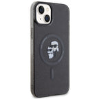 Karl Lagerfeld MagSafe dėklas iPhone 15/14 Plus – juodas