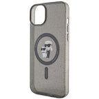 Karl Lagerfeld MagSafe dėklas iPhone 15/14 Plus – juodas