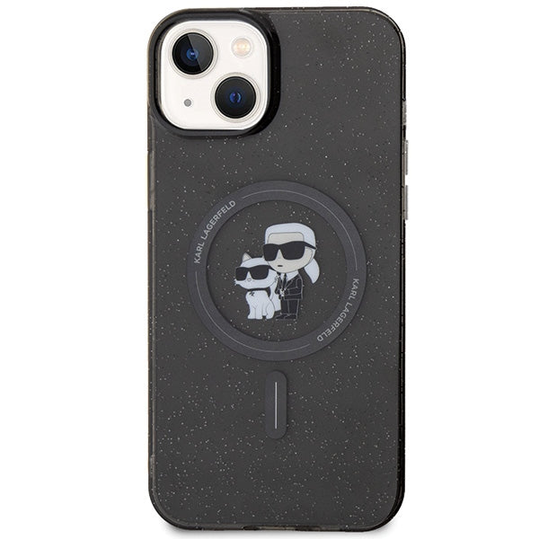 Karl Lagerfeld MagSafe dėklas iPhone 15 – juodas