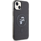 Karl Lagerfeld MagSafe dėklas iPhone 15 – juodas