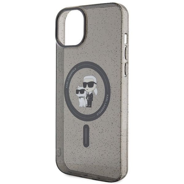 Karl Lagerfeld MagSafe dėklas iPhone 15 – juodas