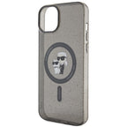 Karl Lagerfeld MagSafe dėklas iPhone 15 – juodas