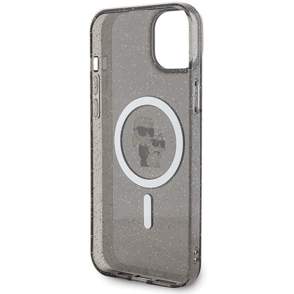 Karl Lagerfeld MagSafe dėklas iPhone 15 – juodas