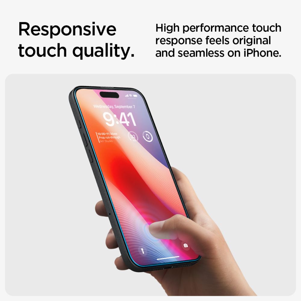 Spigen Glas.TR EZ Fit grūdintas stiklas iPhone 15 / 16