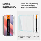 Spigen Glas.TR EZ Fit grūdintas stiklas iPhone 15 / 16