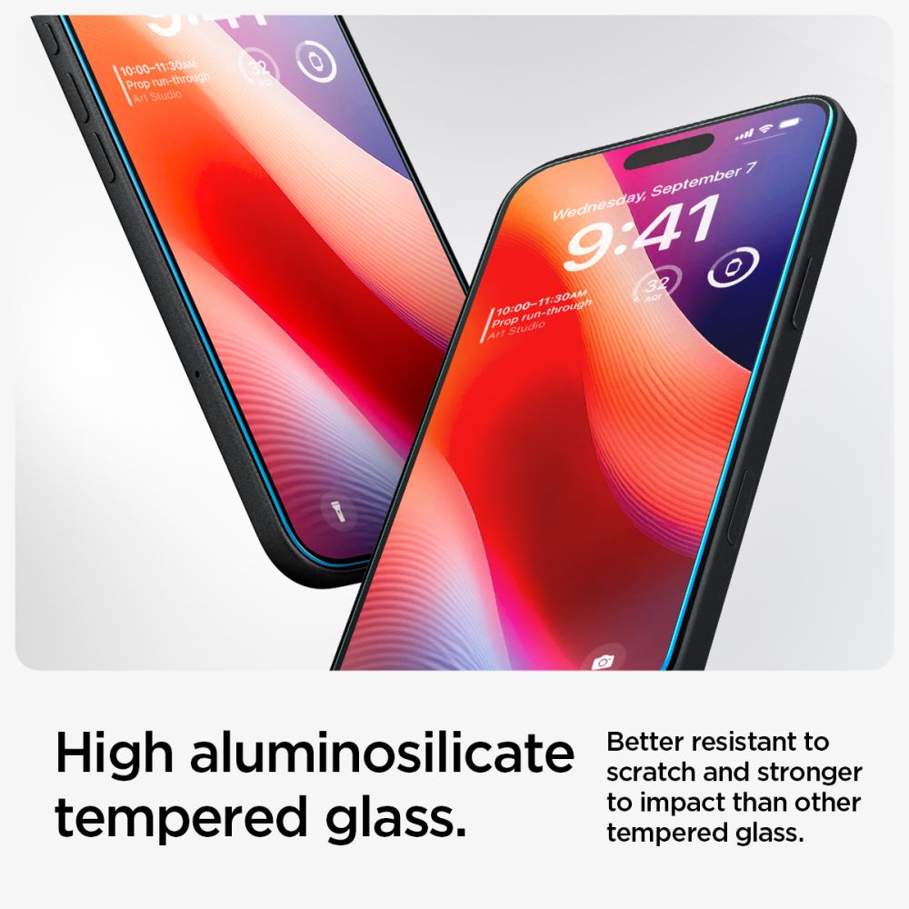 Spigen Glas.TR EZ Fit grūdintas stiklas iPhone 15 / 16