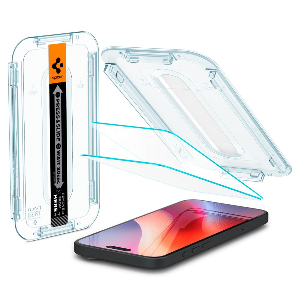 Spigen Glas.TR EZ Fit grūdintas stiklas iPhone 15/16 (2 vnt.)