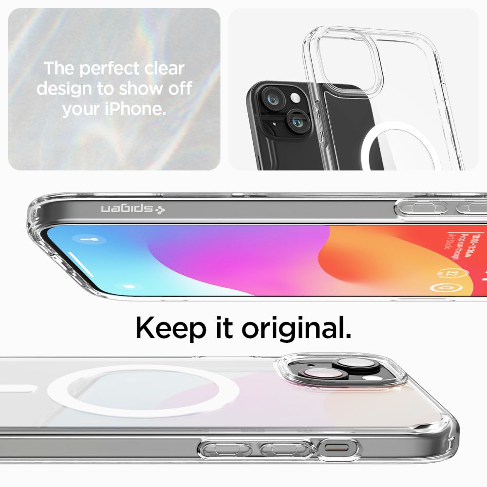 Spigen Ultra Hybrid Mag Case with MagSafe for iPhone 15 - White