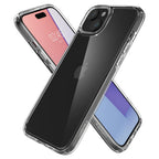 Spigen Ultra Hybrid dėklas iPhone 15 – skaidrus