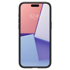 Spigen Liquid Air dėklas iPhone 15 Pro – matinis juodas