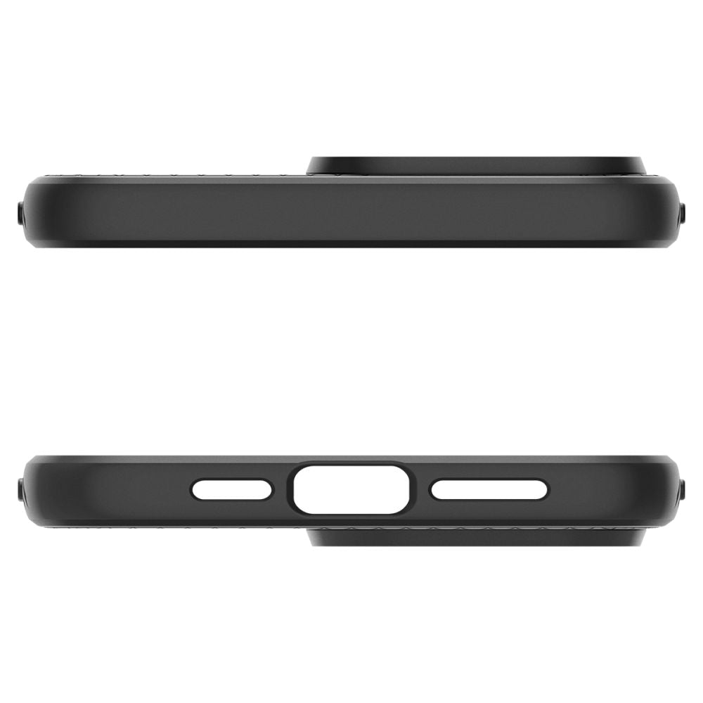 Spigen Liquid Air dėklas iPhone 15 Pro – matinis juodas