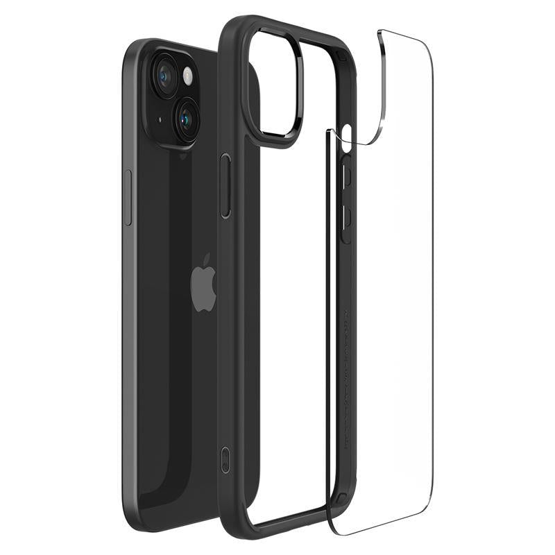 Spigen Ultra Hybrid dėklas iPhone 15 Plus – juodas