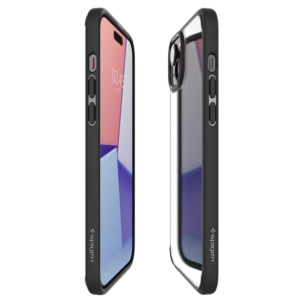 Spigen Ultra Hybrid dėklas iPhone 15 Plus – juodas
