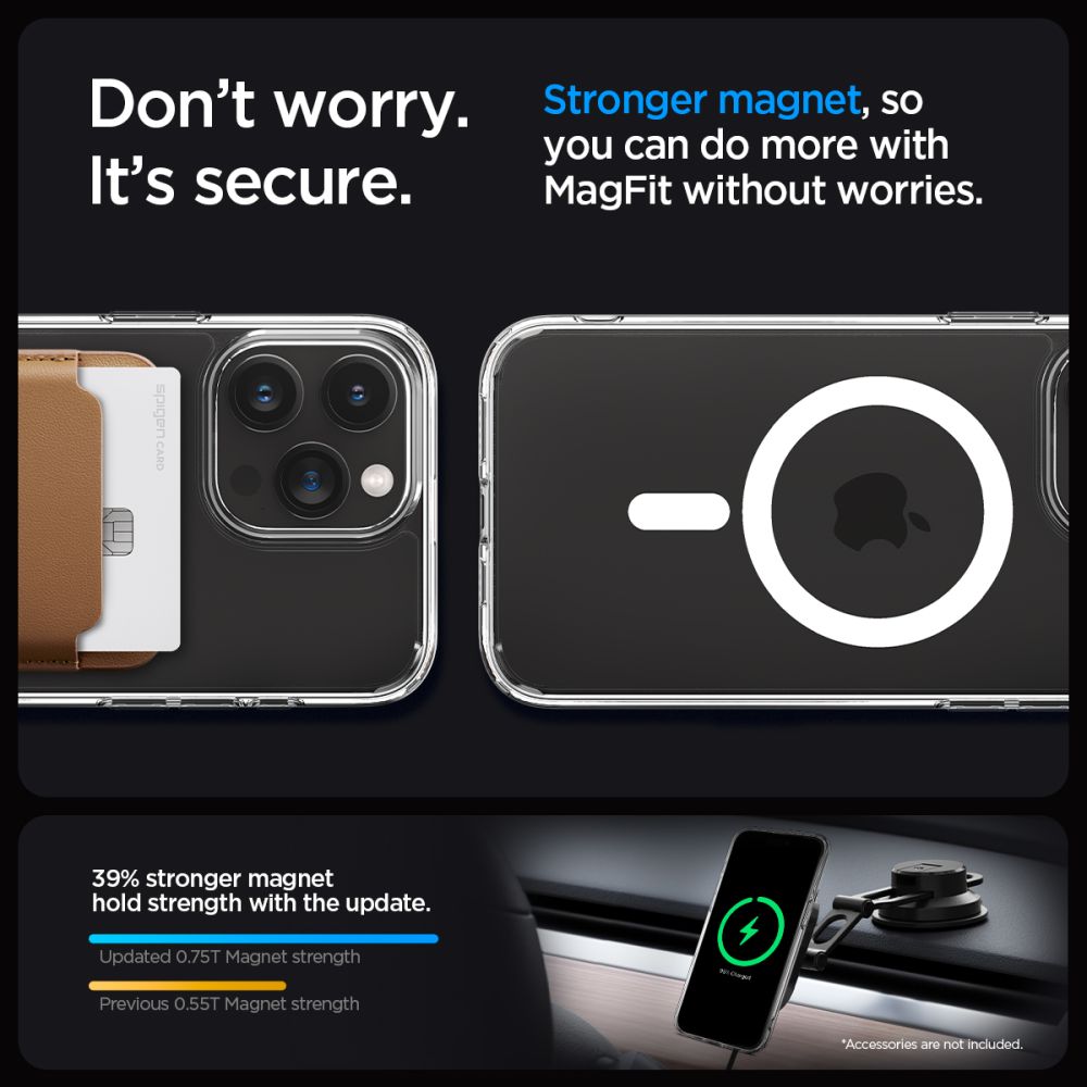 Spigen Ultra Hybrid MagSafe dėklas iPhone 15 Pro Max – baltas