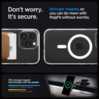 Spigen Ultra Hybrid MagSafe dėklas iPhone 15 Pro Max – baltas