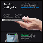 Spigen Ultra Hybrid MagSafe dėklas iPhone 15 Pro Max – baltas