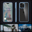 Spigen Crystal Hybrid dėklas iPhone 15 Pro Max – skaidrus, mėlynas