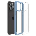 Spigen Crystal Hybrid dėklas iPhone 15 Pro Max – skaidrus, mėlynas