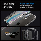 Spigen Crystal Hybrid dėklas iPhone 15 Pro Max – skaidrus