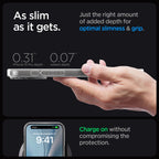 Spigen Ultra Hybrid MagSafe dėklas iPhone 15 Pro – baltas