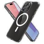 Spigen Ultra Hybrid MagSafe dėklas iPhone 15 Pro – baltas