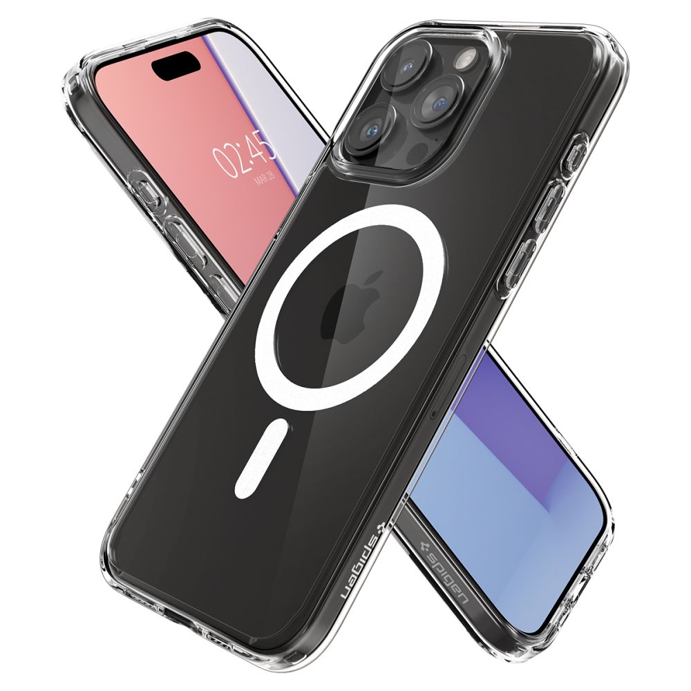 Spigen Ultra Hybrid MagSafe dėklas iPhone 15 Pro – baltas