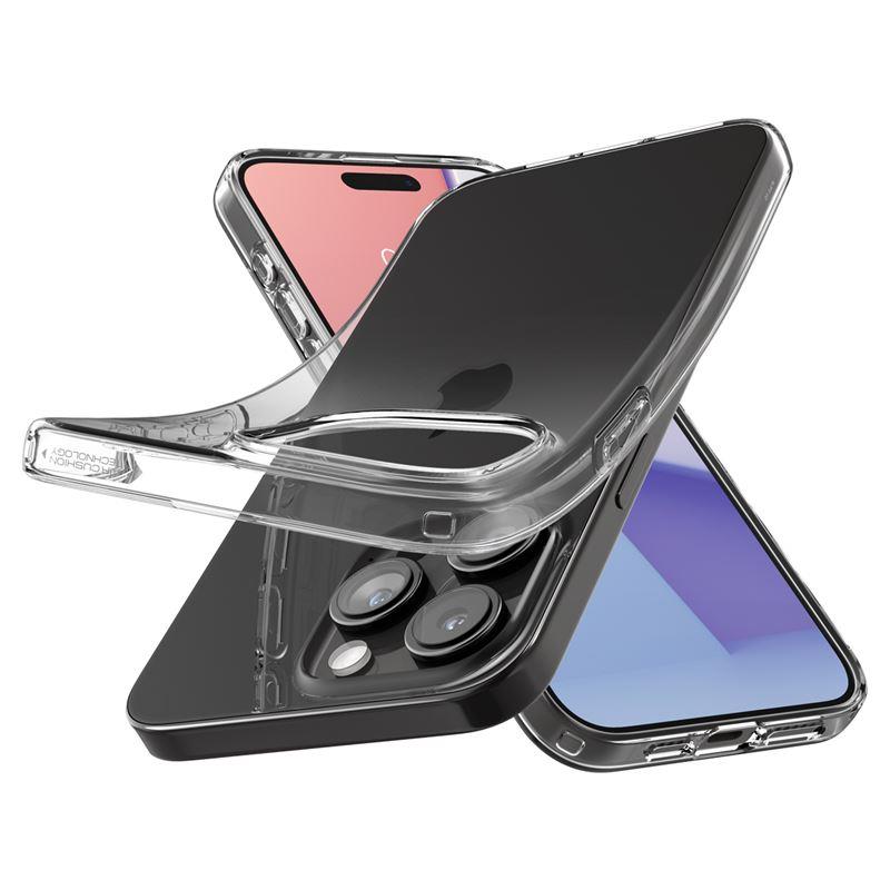 Spigen Crystal Flex dėklas iPhone 15 Pro – skaidrus