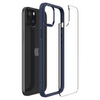 Spigen Crystal Hybrid dėklas iPhone 15 Plus – skaidrus mėlynas