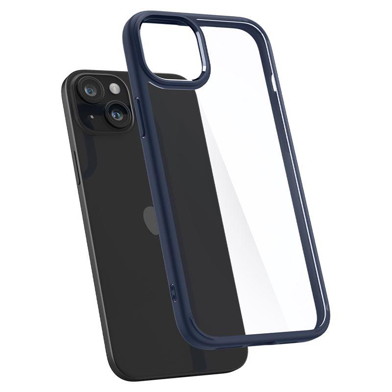 Spigen Crystal Hybrid dėklas iPhone 15 Plus – skaidrus mėlynas