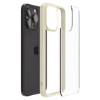 Spigen Crystal Hybrid dėklas iPhone 15 Pro Max – skaidrus smėlio (beige)
