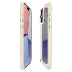 Spigen Crystal Hybrid dėklas iPhone 15 Pro Max – skaidrus smėlio (beige)