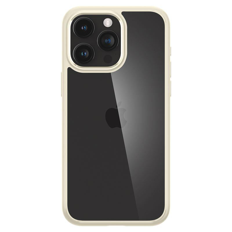 Spigen Crystal Hybrid dėklas iPhone 15 Pro Max – skaidrus smėlio (beige)