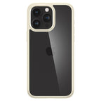 Spigen Crystal Hybrid dėklas iPhone 15 Pro Max – skaidrus smėlio (beige)