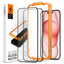 Spigen AlignMaster grūdintas stiklas iPhone 15 Plus – juodas (2 vnt.)