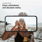 Spigen AlignMaster grūdintas stiklas iPhone 15 Plus – juodas (2 vnt.)
