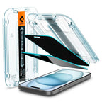 Spigen EZ Fit privatumo stiklas iPhone 15/16 (2 vnt.)