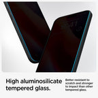 Spigen EZ Fit privatumo stiklas iPhone 15/16 (2 vnt.)