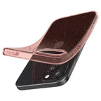 Spigen Liquid Crystal Glitter dėklas iPhone 15 Plus – rožinis