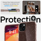 Spigen Liquid Crystal Glitter dėklas iPhone 15 Plus – rožinis