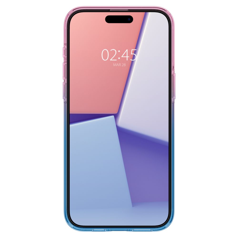 Spigen Liquid Crystal TPU dėklas iPhone 15 Pro – rož./mėlynas