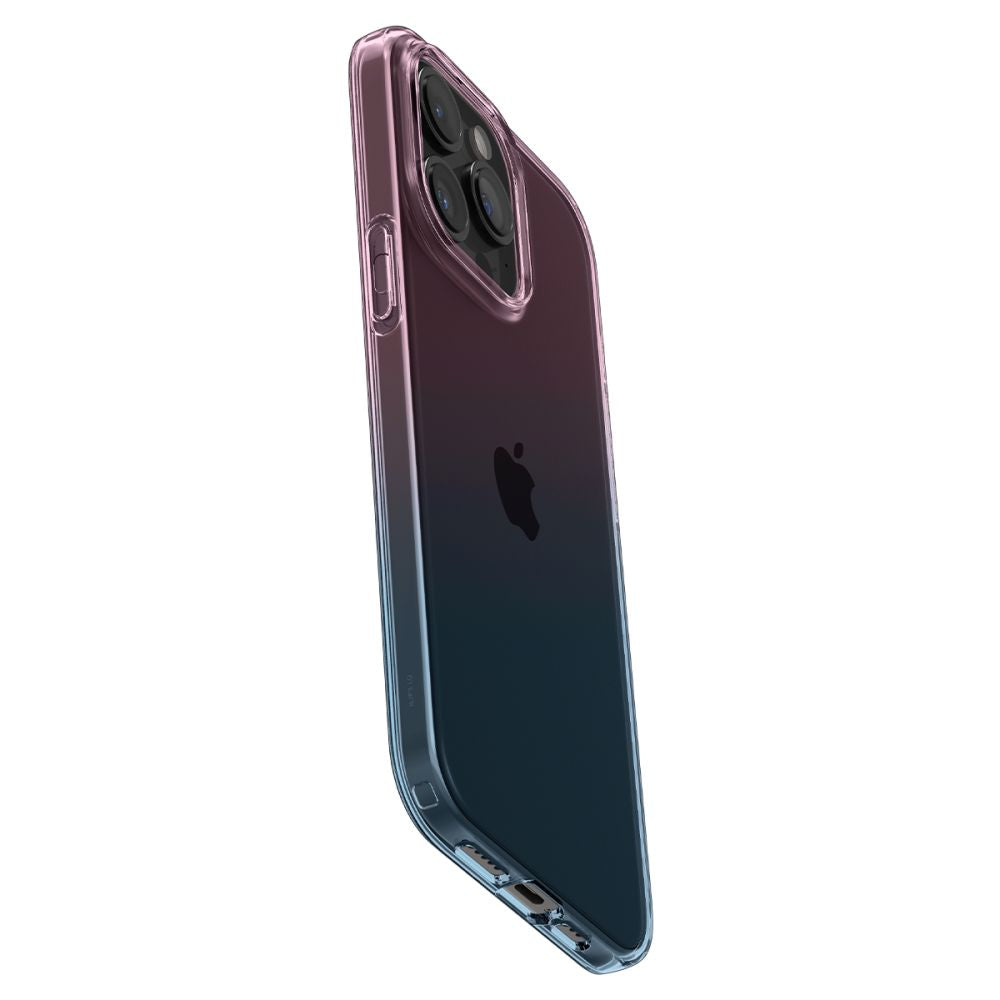 Spigen Liquid Crystal TPU dėklas iPhone 15 Pro – rož./mėlynas
