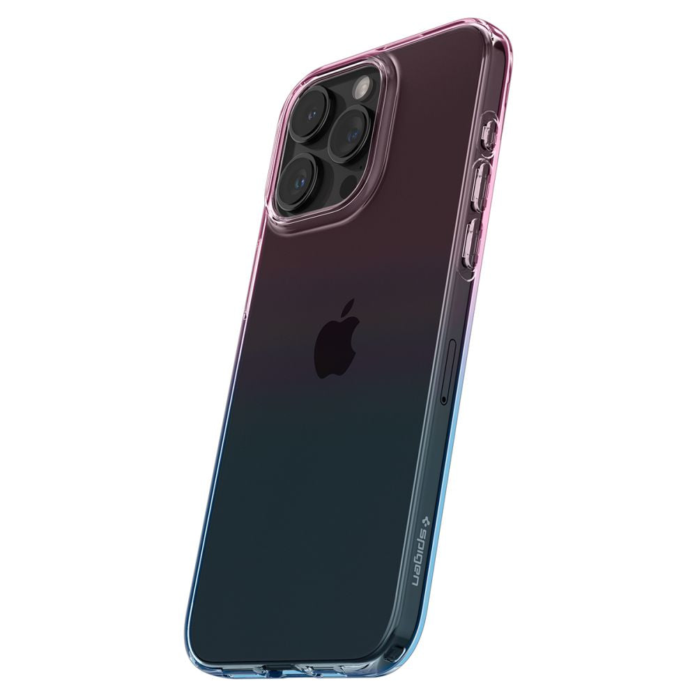 Spigen Liquid Crystal TPU dėklas iPhone 15 Pro – rož./mėlynas