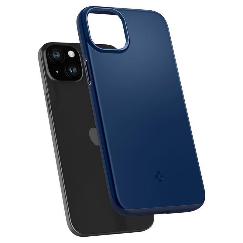 Spigen Thin Fit dėklas iPhone 15 Plus – mėlynas