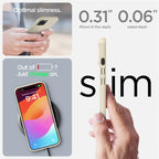 Spigen Thin Fit dėklas iPhone 15 Plus – smėlinis