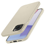 Spigen Thin Fit dėklas iPhone 15 Plus – smėlinis