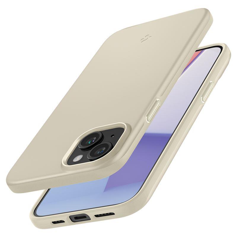 Spigen Thin Fit dėklas iPhone 15 Plus – smėlinis